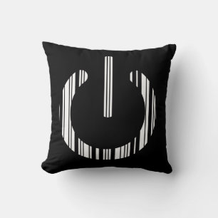 POWER BUTTON BAR CODE Power-Up Pattern Design Cushion