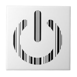 POWER BUTTON BAR CODE Power-Up Pattern Design Tile