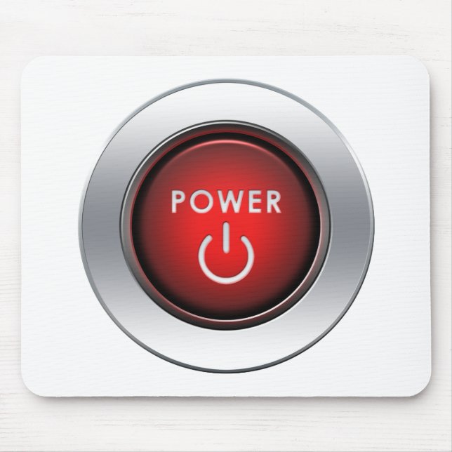 Power Button Mouse Pad (Front)