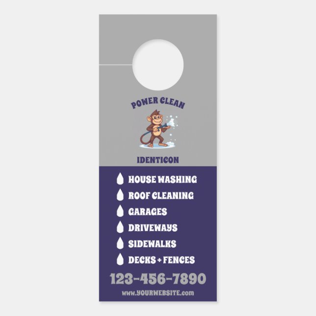 Power Cleaner Door Hanger (Front)