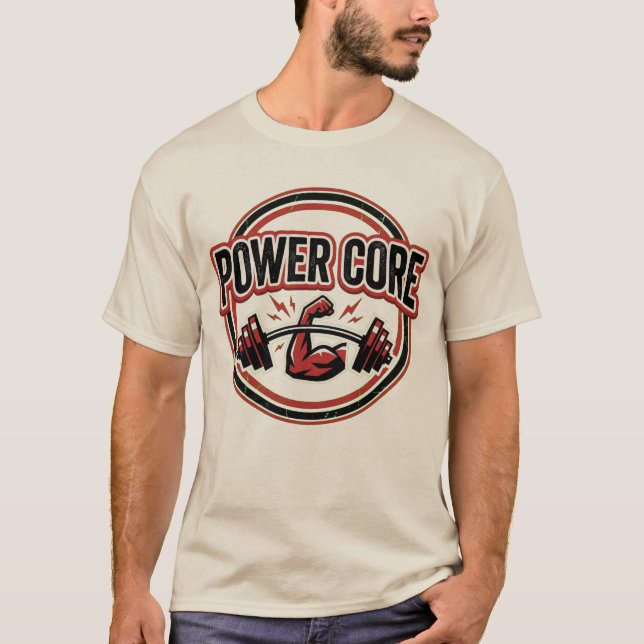 Power Core Gym Logo Tee (Front)