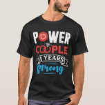 Power Couple 11 Years Wedding Anniversary Couple M T-Shirt<br><div class="desc">Power Couple 11 Years Wedding Anniversary Couple Matching</div>