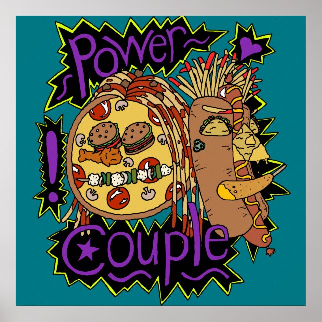 Power Couple Colour Poster (Front)
