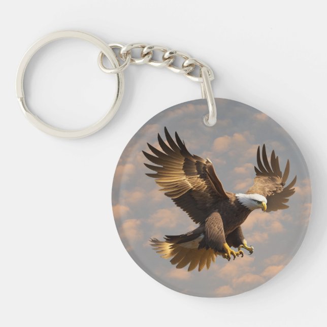 Power Eagle Sky Keychain (Front)