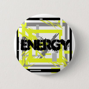 Power Energy Abstract Art 6 Cm Round Badge