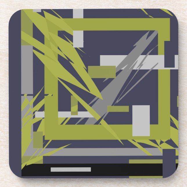 Power Energy Abstract Art Coaster (Front)