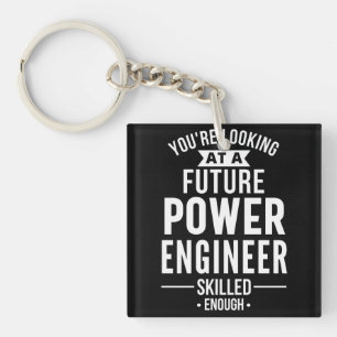 Power engineer gift key ring
