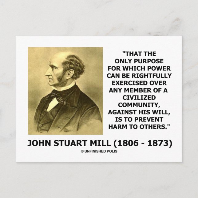 Power Exercised Civil Community Prevent Harm Postcard (Front)