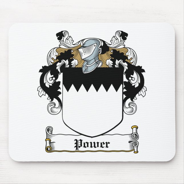 Power Family Crest Mouse Pad (Front)