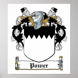 Power Family Crest Poster