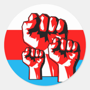 Power Fist Classic Round Sticker
