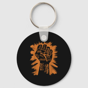 Power Fist Hand Inspiring Black Leaders Black Hist Key Ring