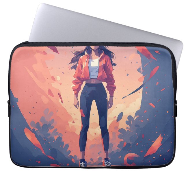 POWER GIRL  LAPTOP SLEEVE (Front)