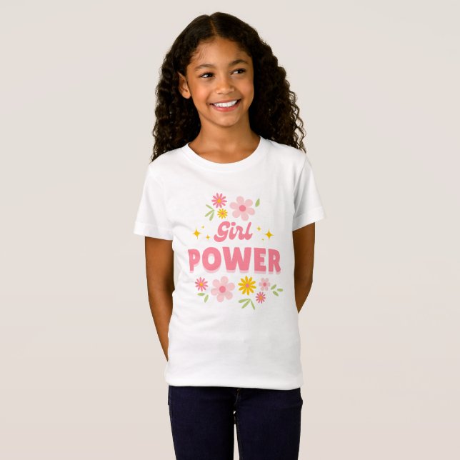 power girl t-shirt (Front Full)