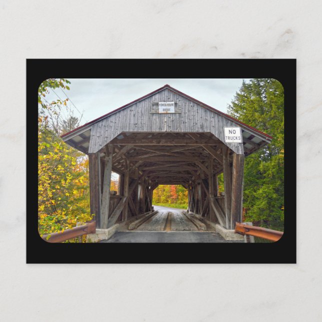 Power House Covered Bridge, Vermont Postcard (Front)