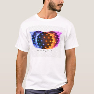 Power in Every Element   Fire & Ice Energy Sphere  T-Shirt