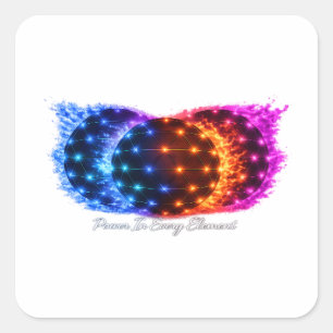 Power in Every Element Sticker Fire Water Energy