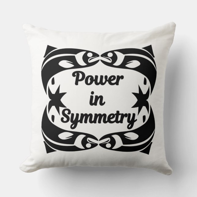 Power in Symmetry Cushion (Front)