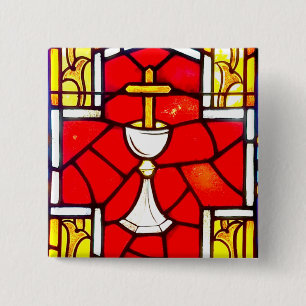 Power in the Blood 15 Cm Square Badge