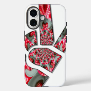 Power in the Palm The Two-Finger Peace Salute Ar iPhone 16 Case