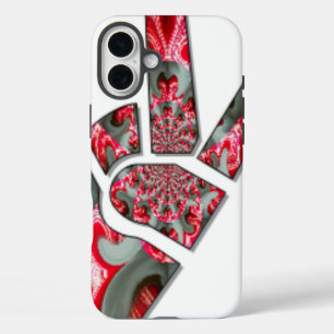 Power in the Palm The Two-Finger Peace Salute Ar iPhone 16 Plus Case