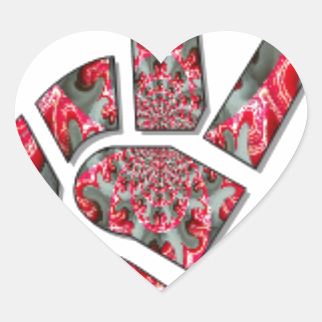  Power in the Palm: The Two-Finger Salute Heart Sticker (Front)