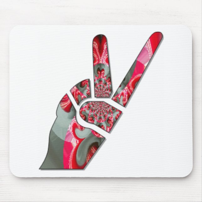 Power in the Palm: The Two-Finger Salute Mouse Pad (Front)