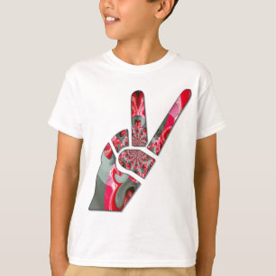 Power in the Palm: The Two-Finger Salute T-Shirt