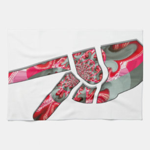 Power in the Palm: The Two-Finger Salute Tea Towel