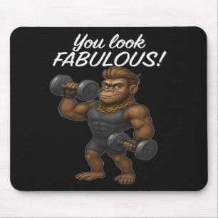Power Lifter Gorilla – Fabulous and Fierce Mouse Pad