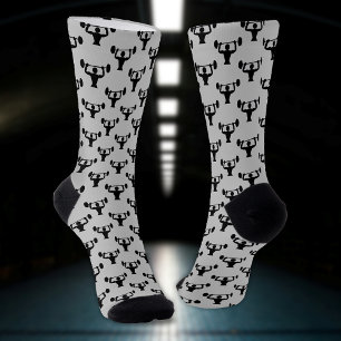 Power-Lifter strongman pattern - your colour choic Socks