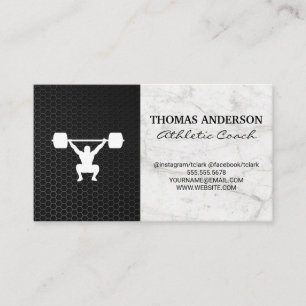Power Lifting Fitness Business Card