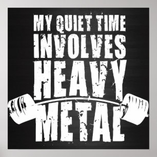 "Power lifting" Motivation - Heavy Metal Poster