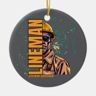 Power lineman Ornament