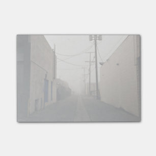 Power lines and buildings post-it notes