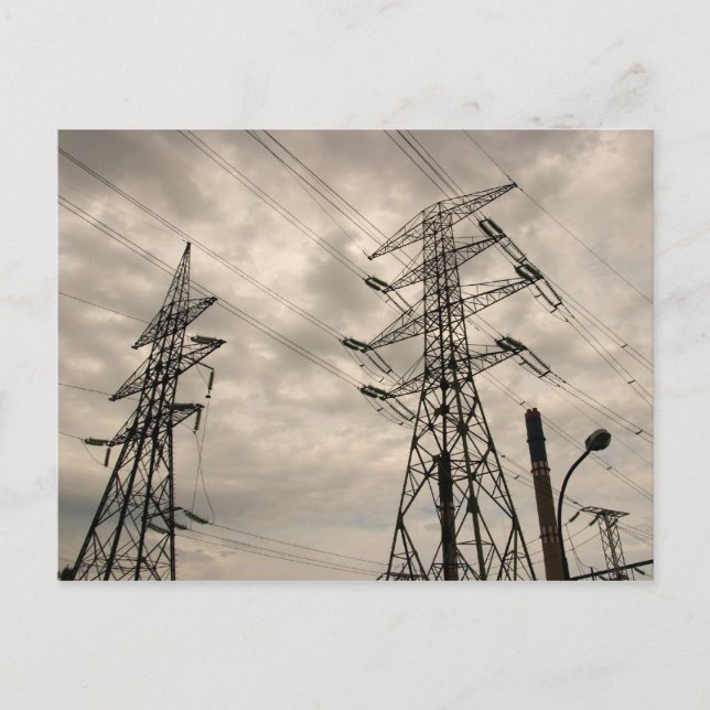 Power Lines Postcard (Front)