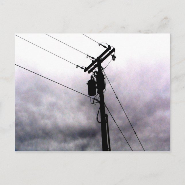 Power Lines Postcard (Front)