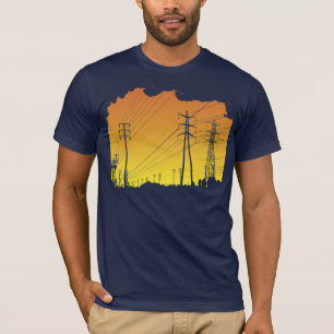 Power lines t-shirt