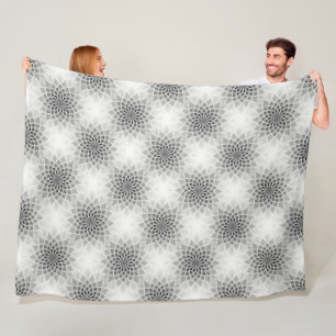 Power Mandala Seamless Pattern 10 Fleece Blanket
