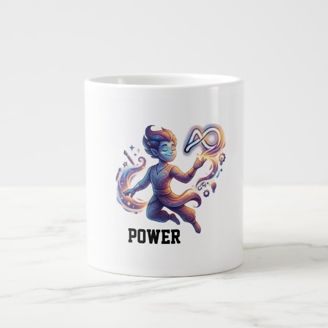Power_mug Large Coffee Mug (Front)