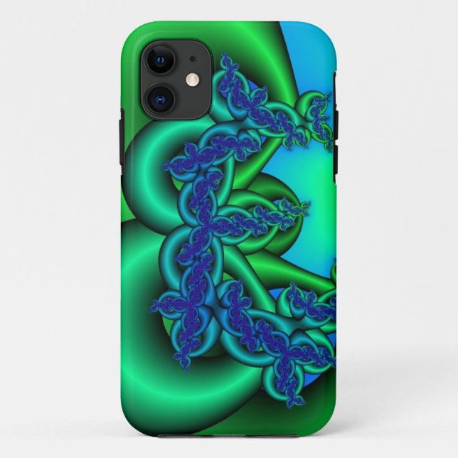 Power of 3 fractal art custom iPhone 5 case (Back)