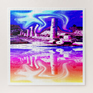 Power of a warrior angel art jigsaw puzzle