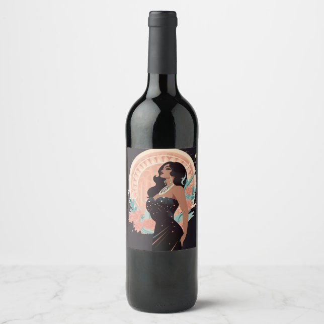POWER OF BEAUTY #1 WINE LABEL (Front)