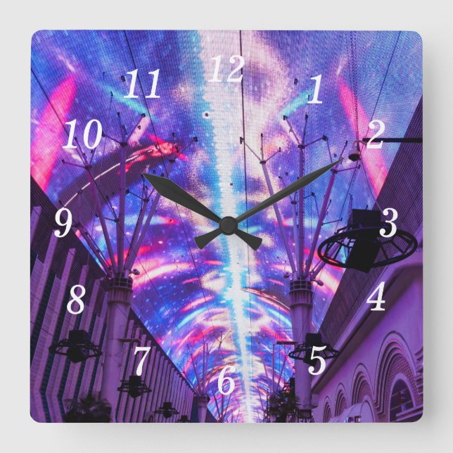 Power Of Fremont Street Wall Clock (Front)