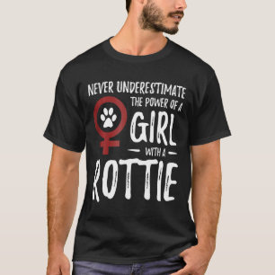 Power Of Girl With Rottie Shirt For Rottweiler Dog