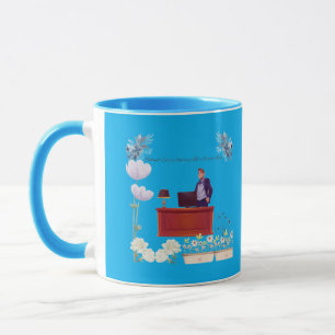 Power of leadership azure mug