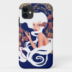 Power Of Mind Art Nouveau Floral Artwork Case-Mate iPhone Case