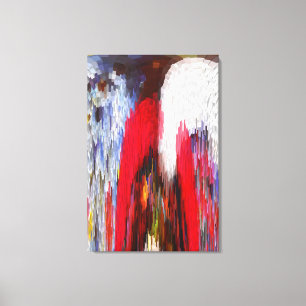 Power of snow art canvas print