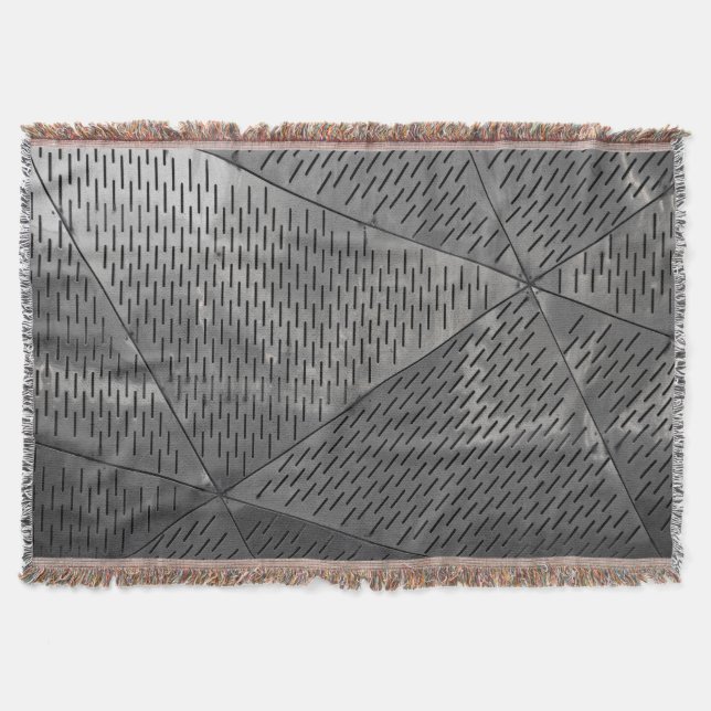 Power of steel construction Stainless Industrial Throw Blanket (Front)