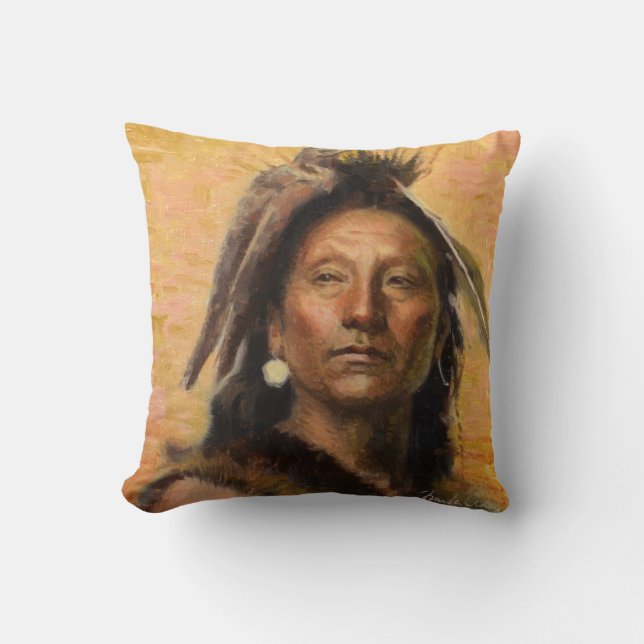 Power Of The Hawk Accent Pillow (Front)